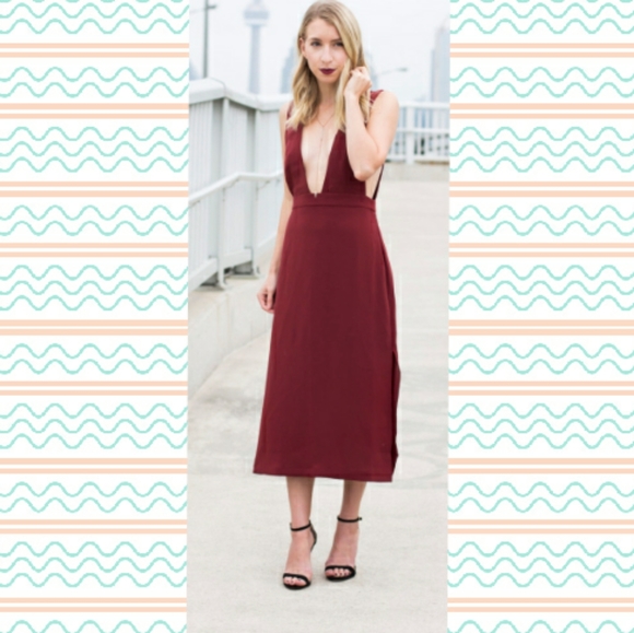 🎄 Deep V dress - sexy and elegant 🌹👄